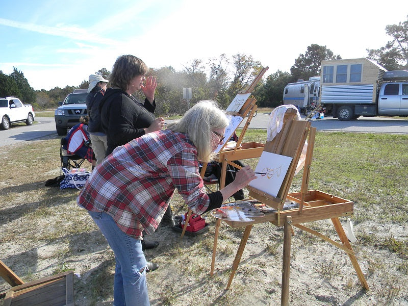 Portable chair for deals plein air painting