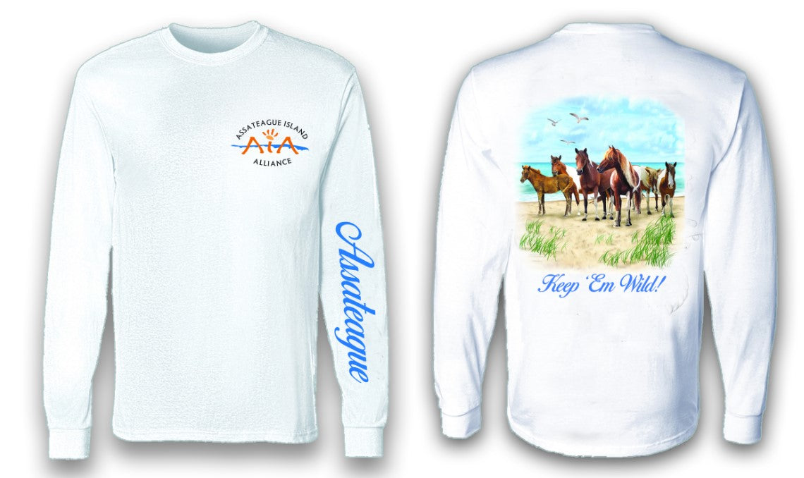 Keep 'em Wild' Long Sleeve UPF 50+ Microfiber shirt – Assateague